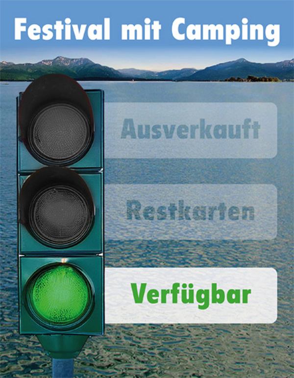 Ticket mit Camping - Verfügbar