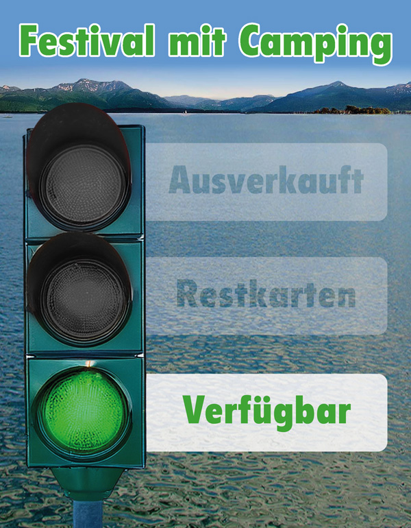 Ticket mit Camping - Verfügbar